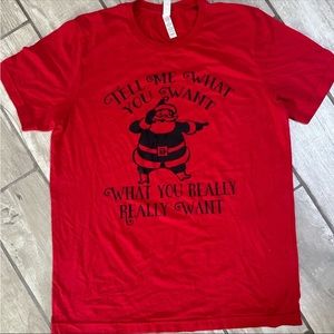 5 for $20 || 🎄 Fun Punny Holiday Christmas Tee 🎄Santa shirt 🎄 Size L